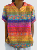 MARA | FLORAL STRIPED T-SHIRT