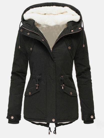 Women's Hooded Winter Parka Jacket - image 5