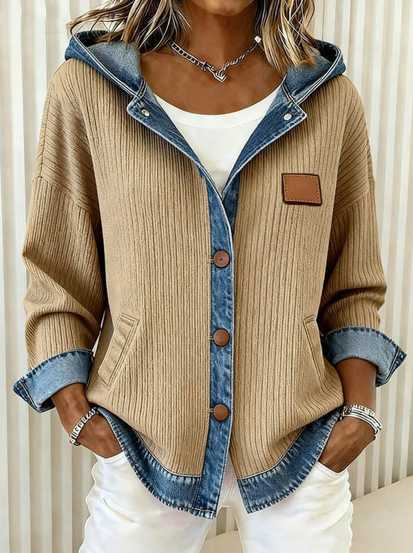 Women's Vintage-Inspired Jacket in Khaki - image 1