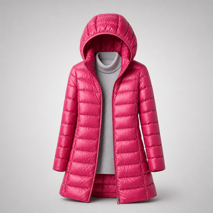 Women's Quilted Puffer Jacket with Detachable Hood - image 7