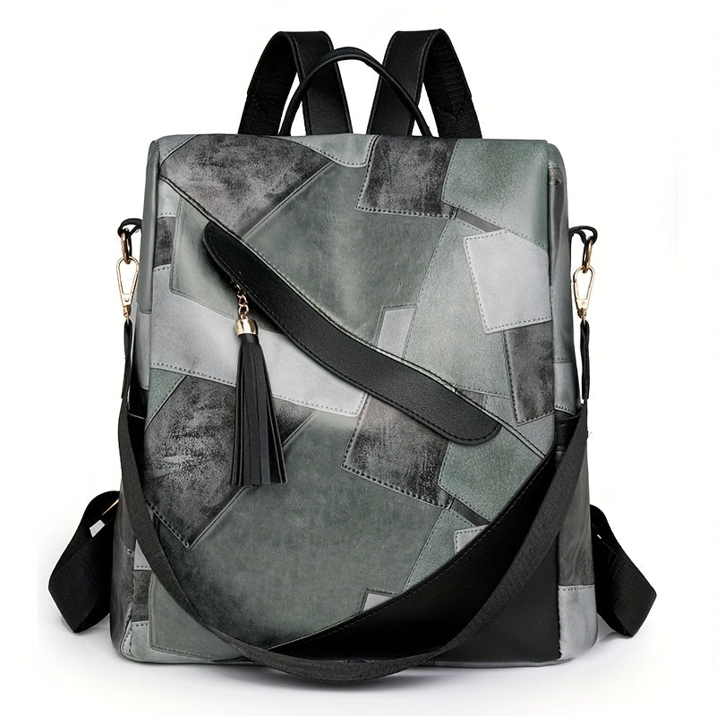 Marzia | Anti-Theft Checkered Backpack