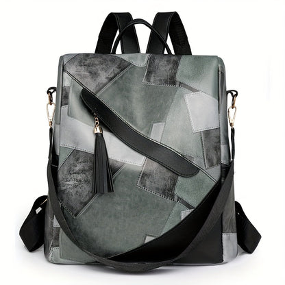 Marzia | Anti-Theft Checkered Backpack