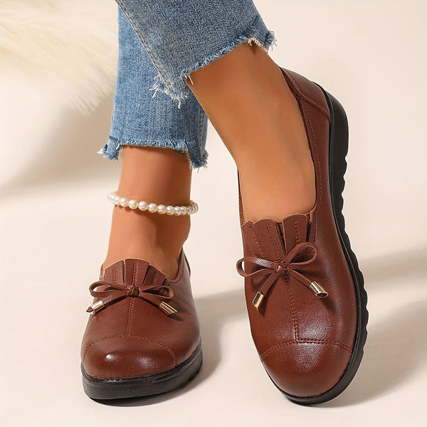 ROSALIE - Bow Slip-On Loafers