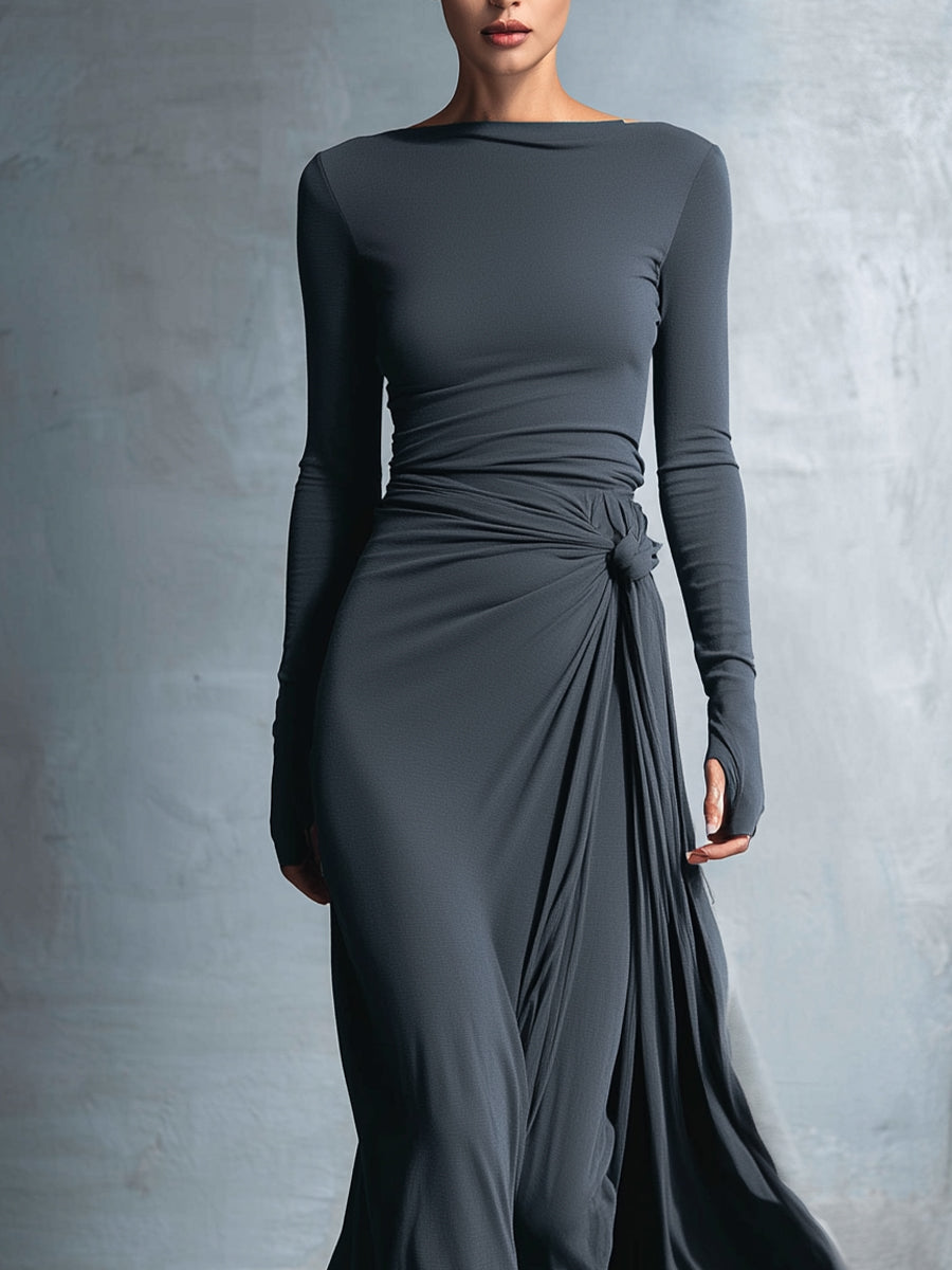 Naomie | Maxi Dress with Side Knot