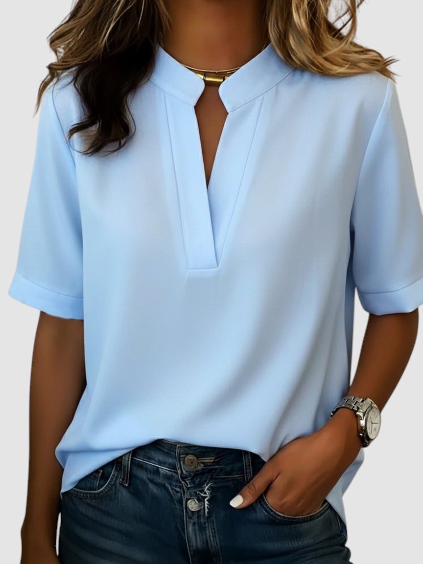PAULA | ELEGANT V-NECK BLOUSE