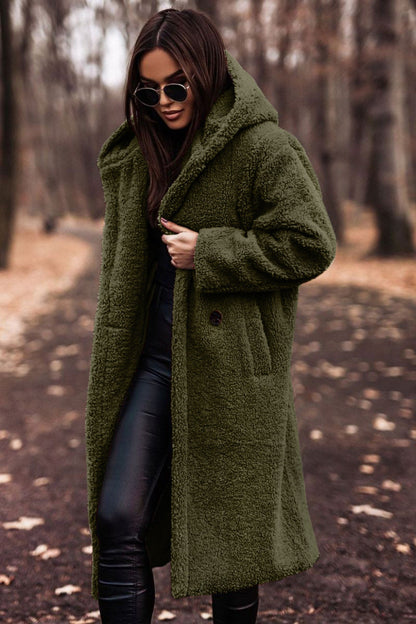 Women's Knee-Length Hooded Coat - image 2