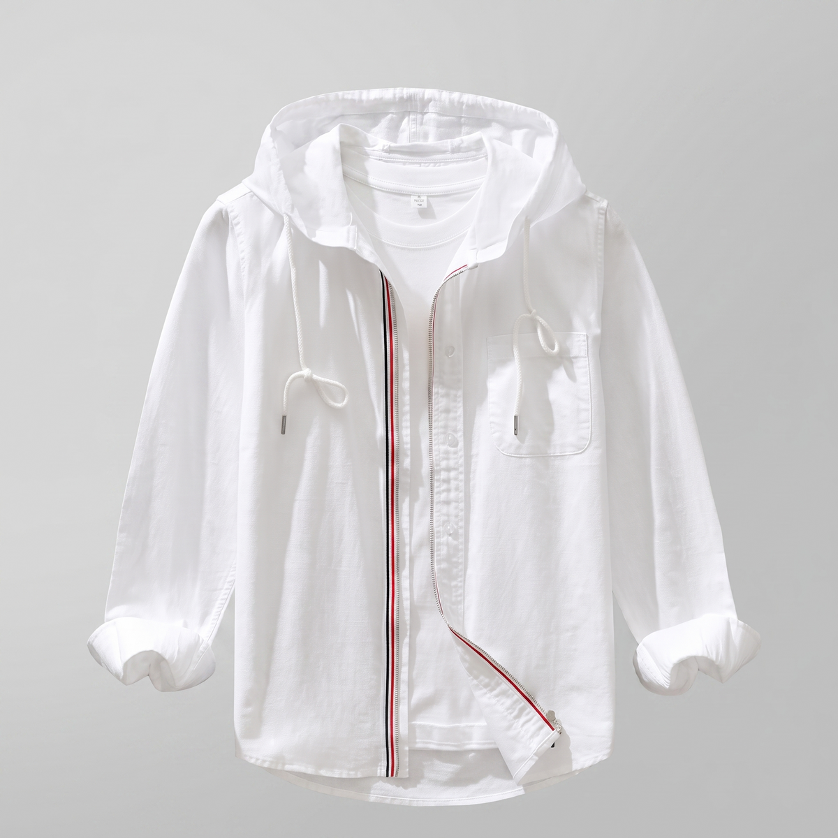 Men's Linen Look Hoodie - image 3