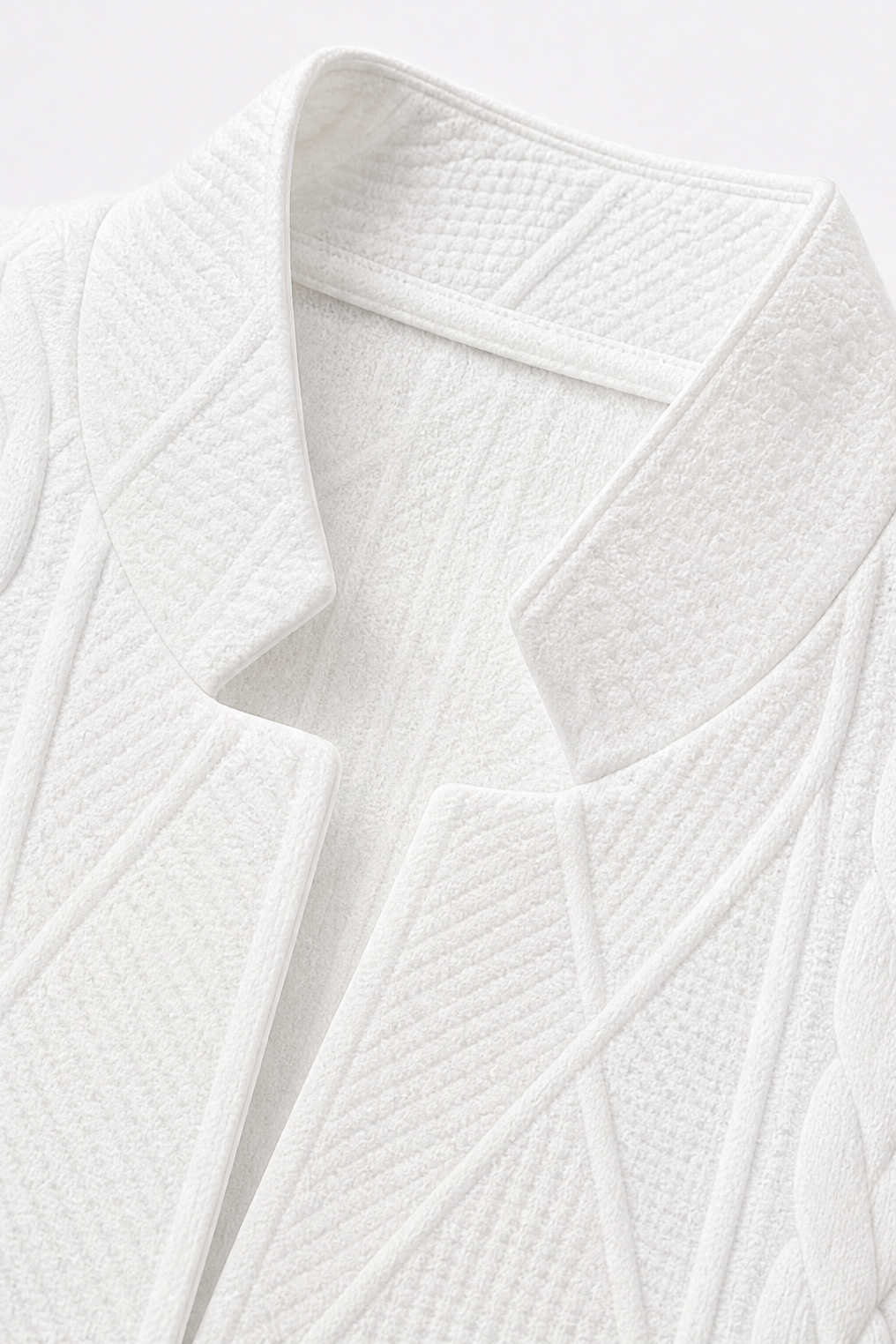 Women's Textured Knit Blazer with Stand Collar - image 6