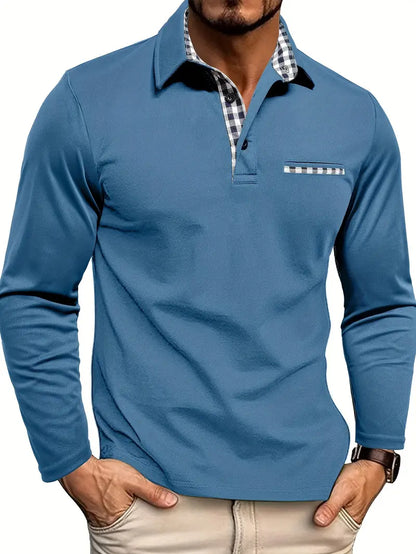 Men's Long Sleeve Polo Shirt - image 4