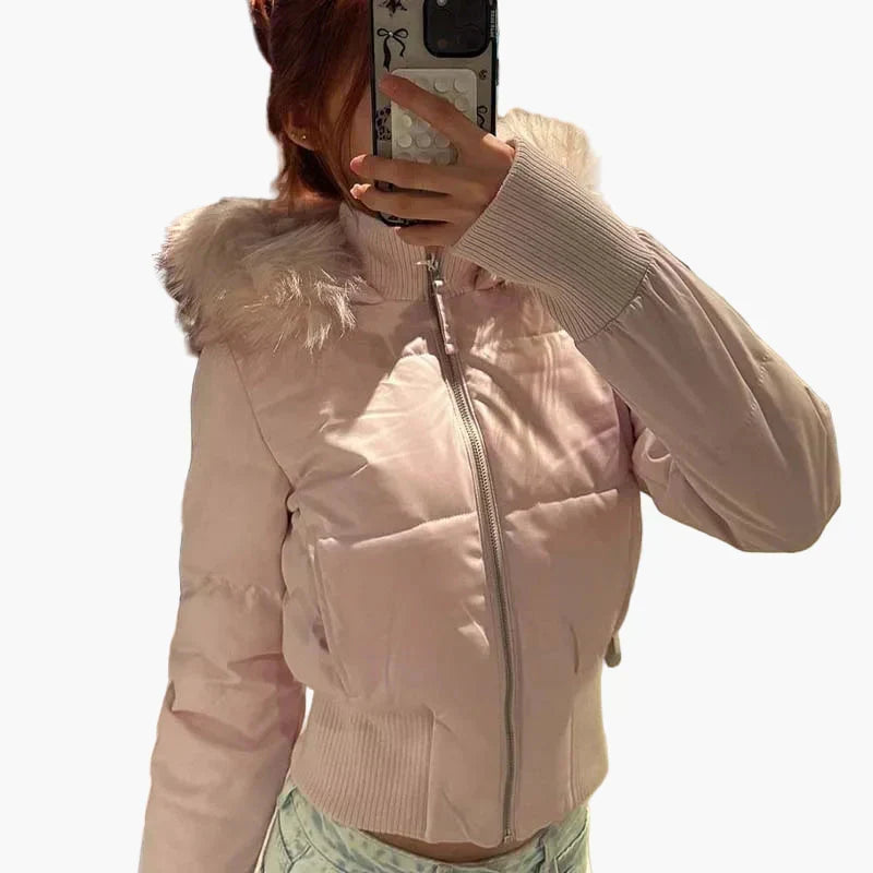 Women's Quilted Hooded Jacket - image 4