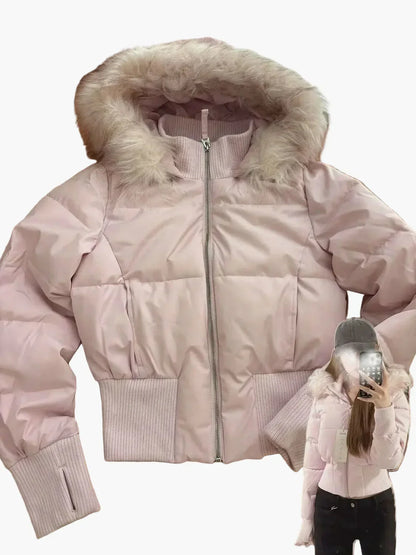 Women's Quilted Hooded Jacket - image 6