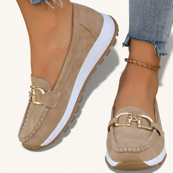 Daniela | Women's Moccasins with Platform and Buckle