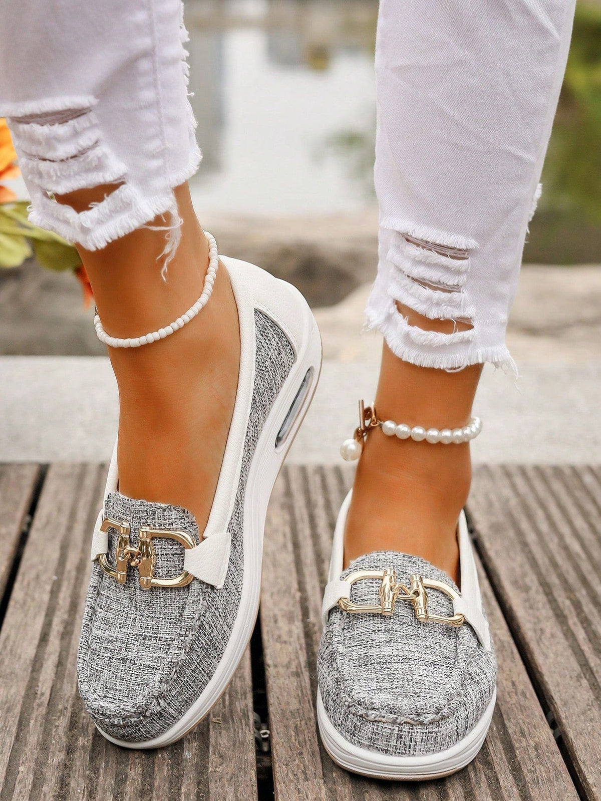 Daniela | Women's Moccasins with Platform and Buckle