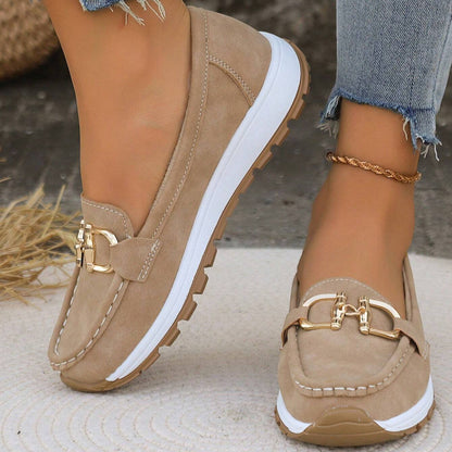 Daniela | Women's Moccasins with Platform and Buckle