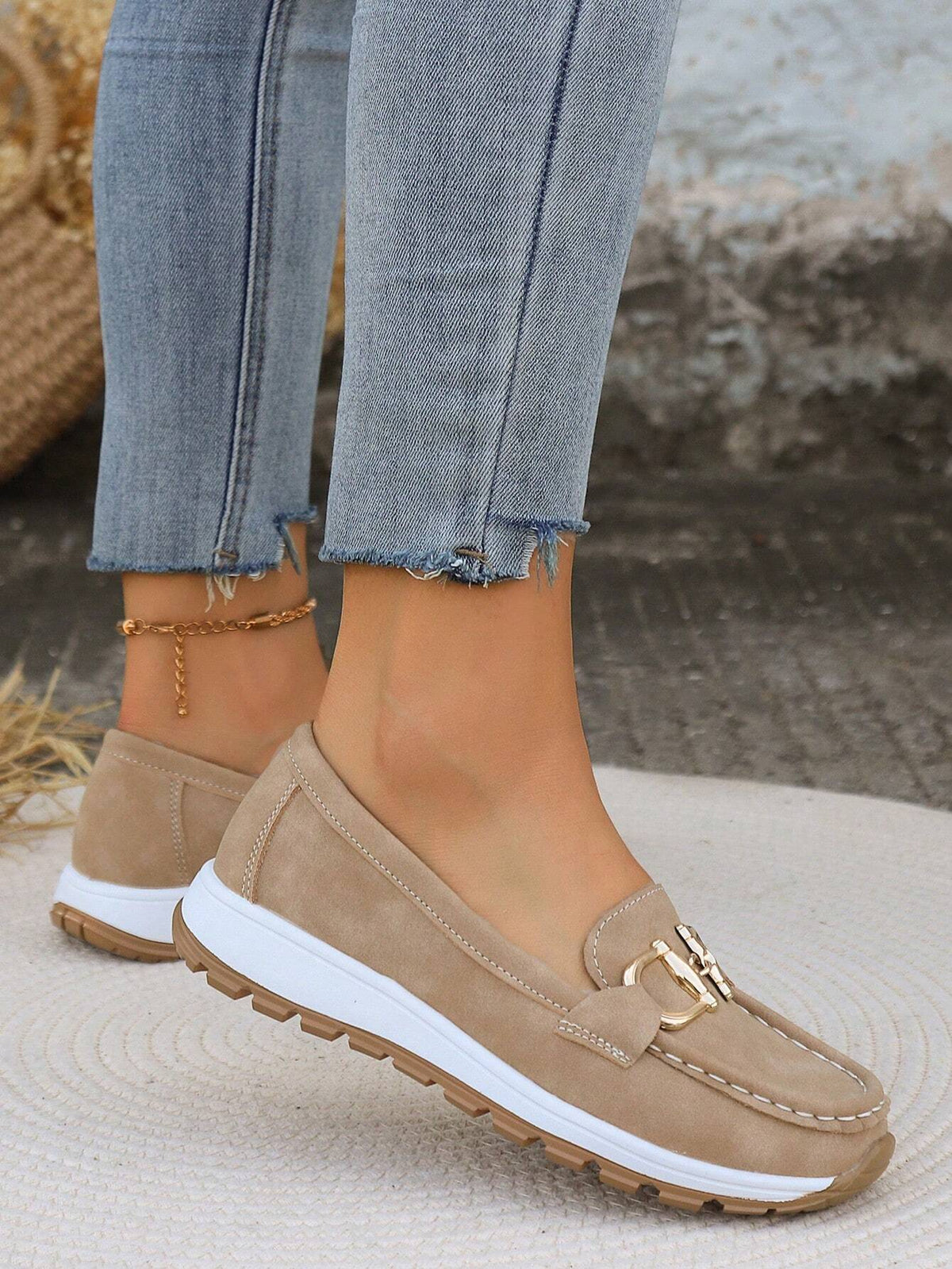 Daniela | Women's Moccasins with Platform and Buckle