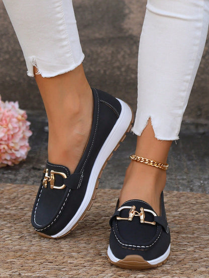 Daniela | Women's Moccasins with Platform and Buckle