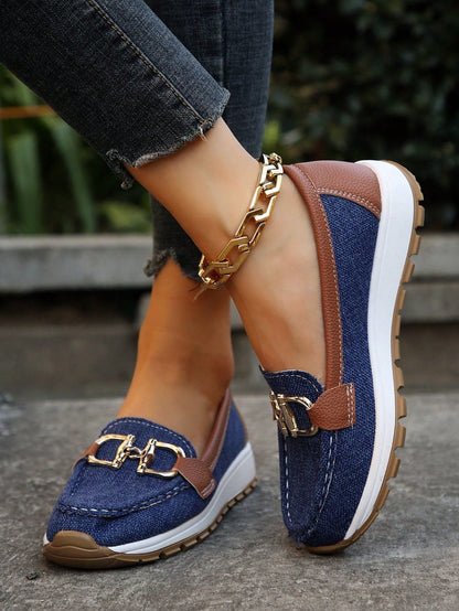 Daniela | Women's Moccasins with Platform and Buckle
