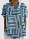 AMELIA | STRIPED PATCHWORK T-SHIRT
