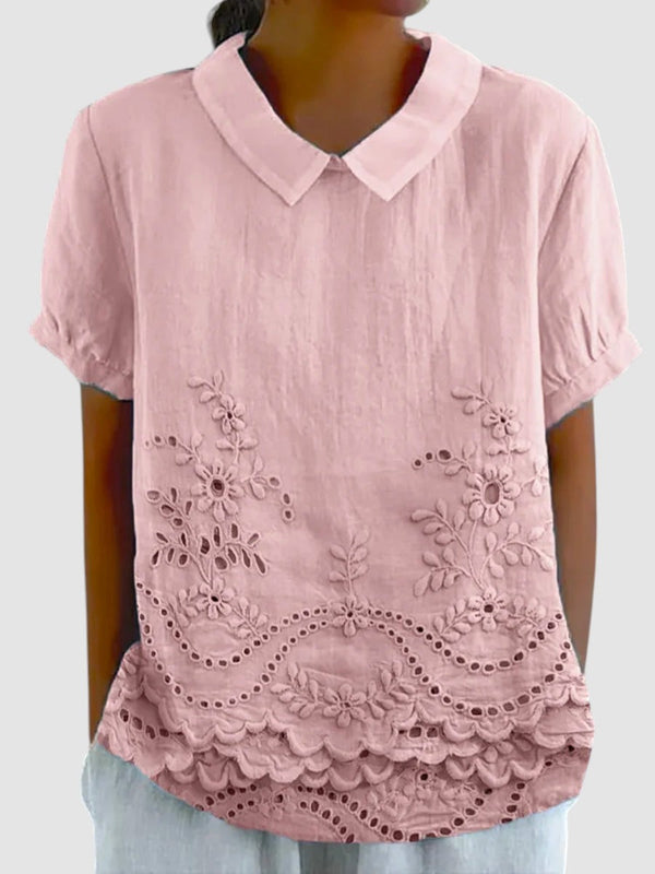 LILA | FLORAL EMBROIDED T-SHIRT
