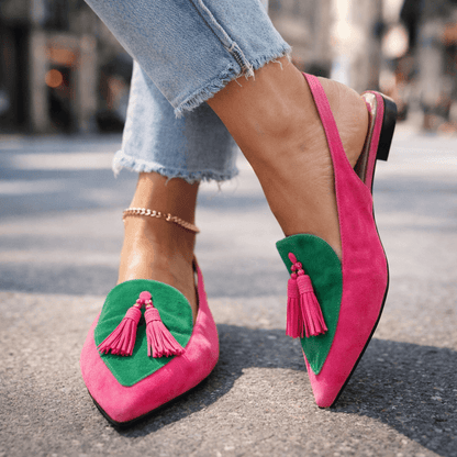 Elena | Women's Sandals with Straps and Fringes