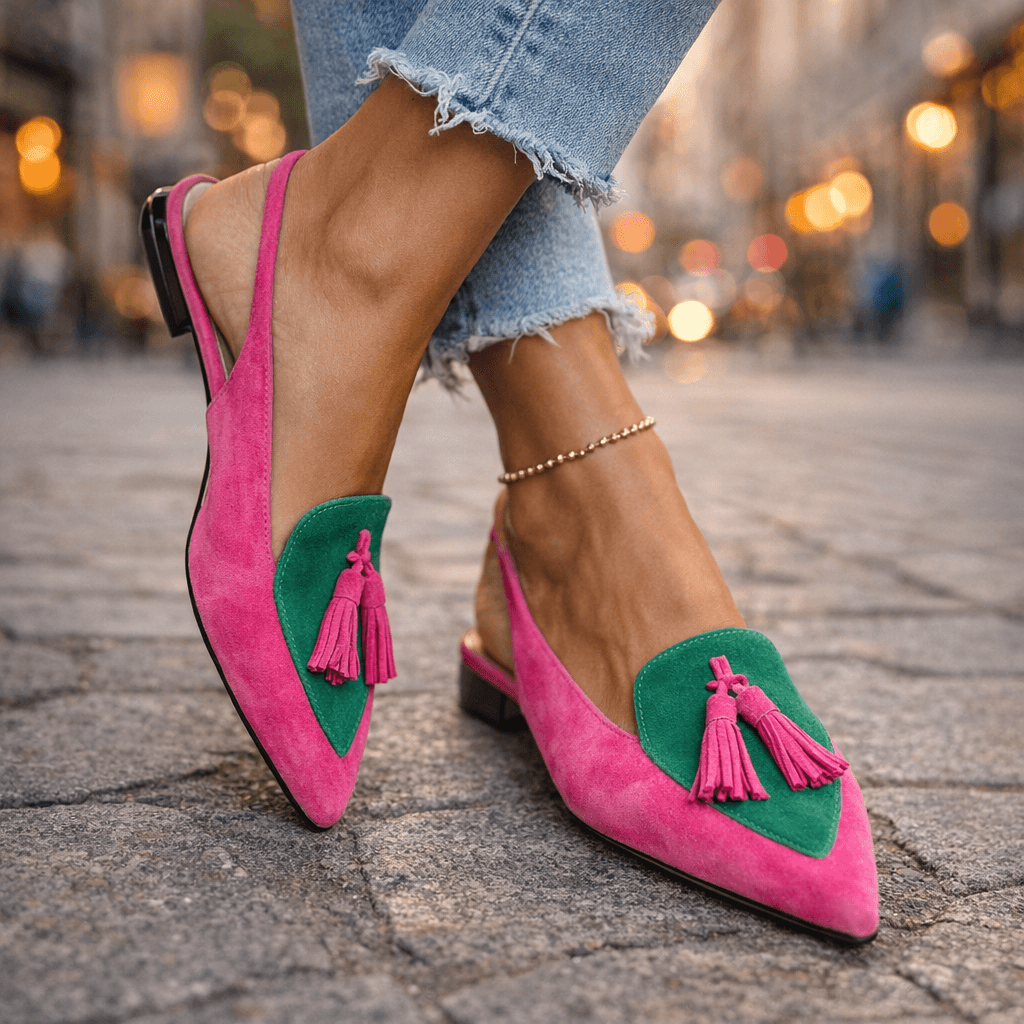 Elena | Women's Sandals with Straps and Fringes