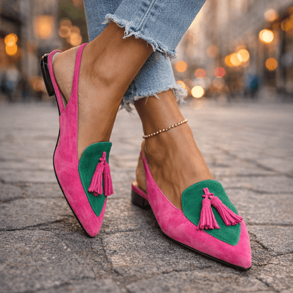 Elena | Women's Sandals with Straps and Fringes