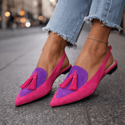 Elena | Women's Sandals with Straps and Fringes