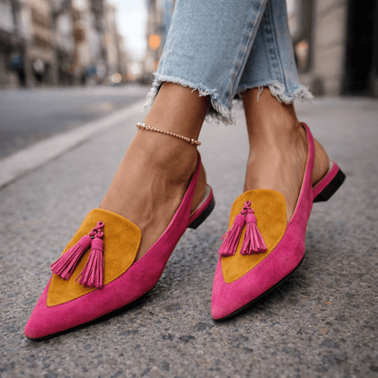 Elena | Women's Sandals with Straps and Fringes