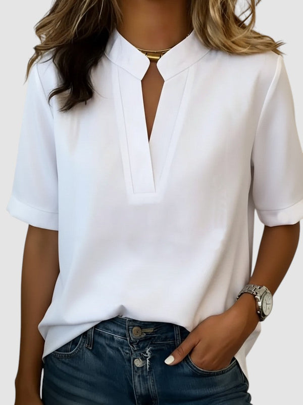 PAULA | ELEGANT V-NECK BLOUSE