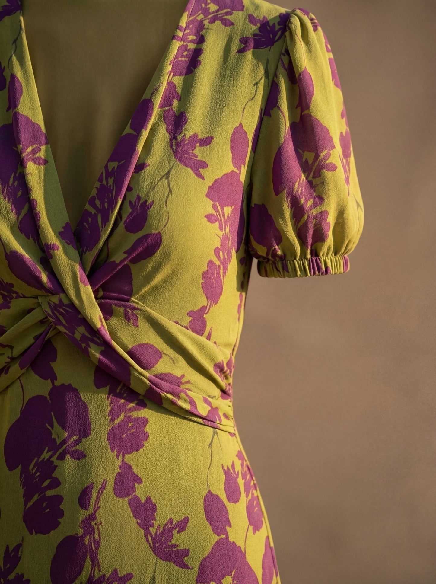 Daniela™ | Floral Maxi Dress with Flowing Draping