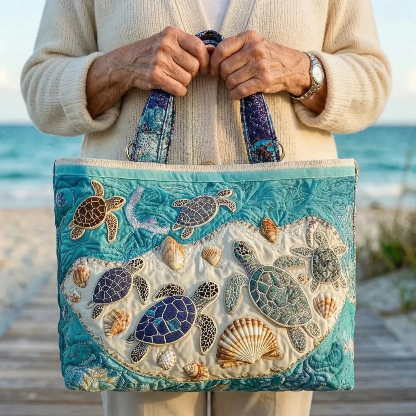Handcrafted Bag - Love of Turtles