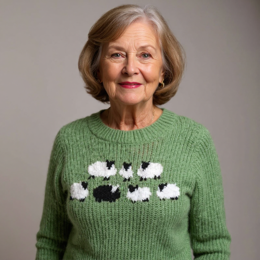 Women's Icelandic Pattern Knit Jumper - image 4