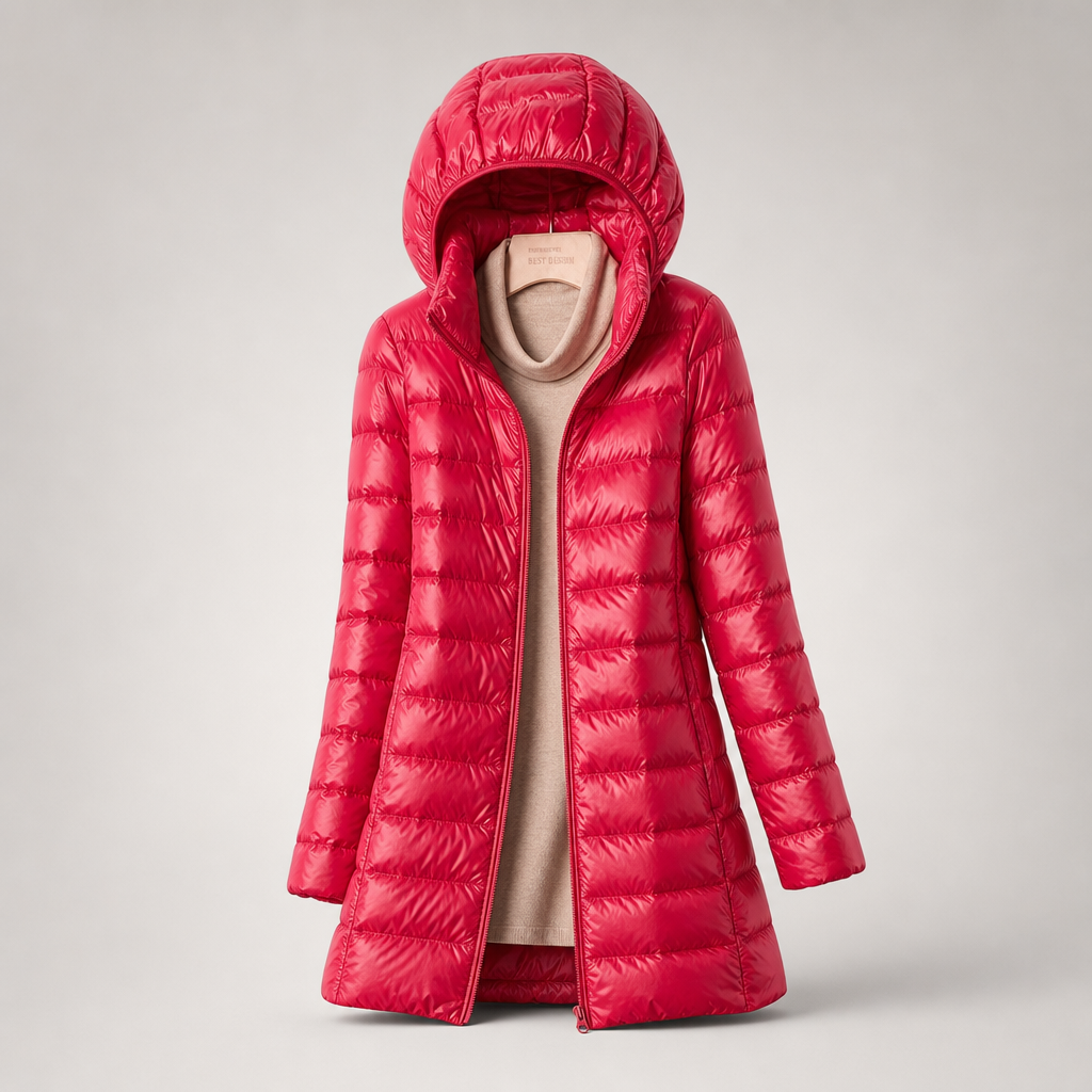 Women's Quilted Puffer Jacket with Detachable Hood - image 6
