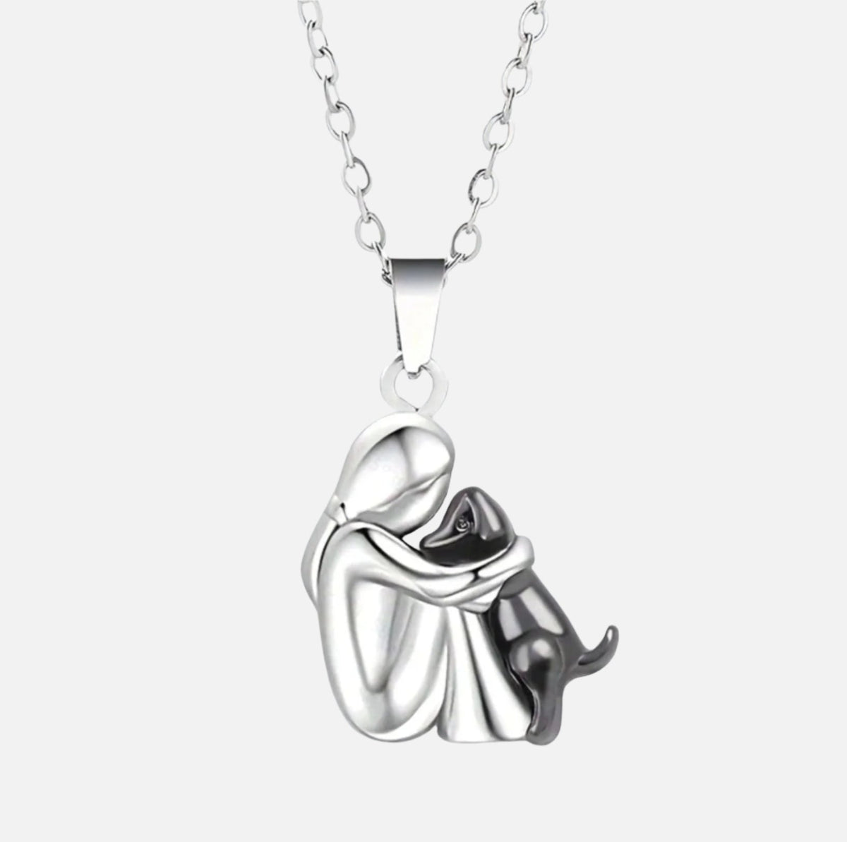 Unisex Hug Pendant Necklace - image 4