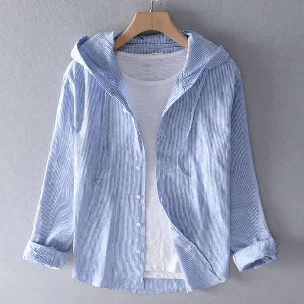 Men's Linen Look Pullover Hoodie - image 1