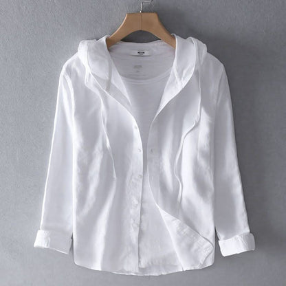 Men's Linen Look Pullover Hoodie - image 8
