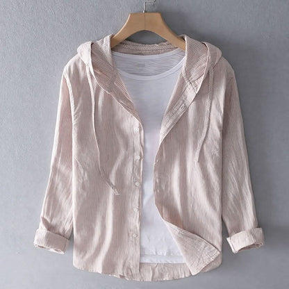 Men's Linen Look Pullover Hoodie - image 5