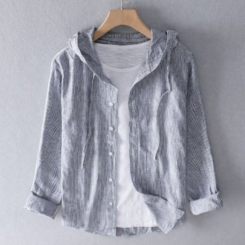 Men's Linen Look Pullover Hoodie - image 7