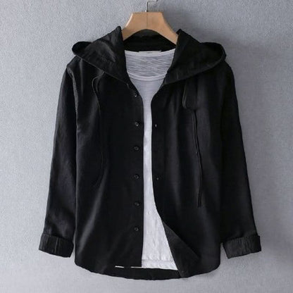 Men's Linen Look Pullover Hoodie - image 6