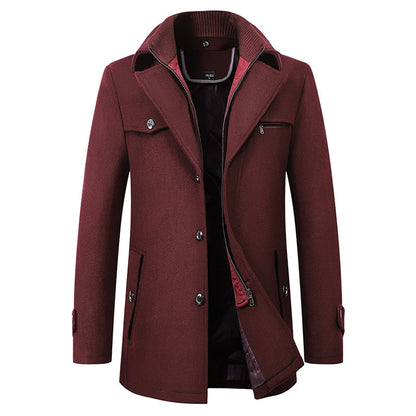Men's Smart Winter Coat - red