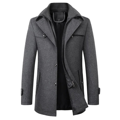 Men's Smart Winter Coat - grey