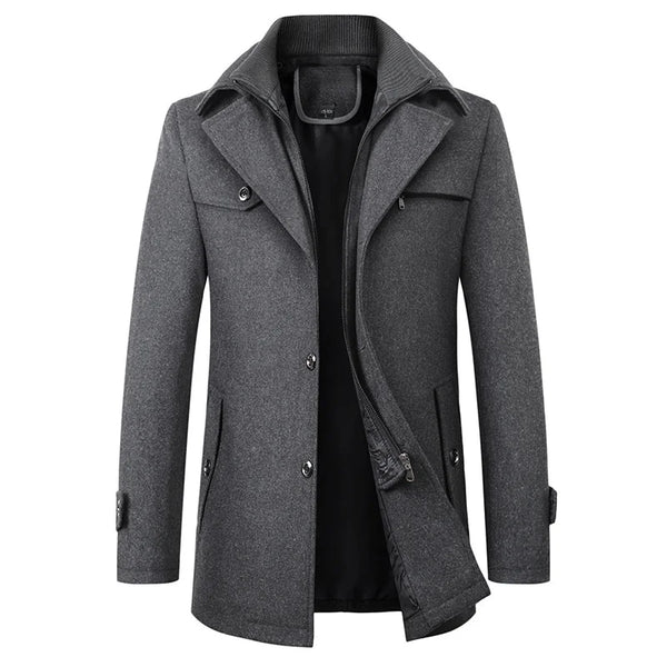 Men's Smart Winter Coat - grey