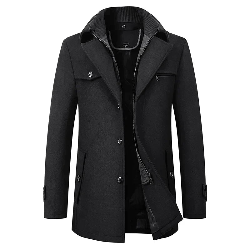 Men's Smart Winter Coat - black