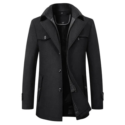 Men's Smart Winter Coat - black