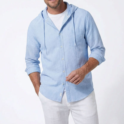 Men's Linen Look Pullover Hoodie - image 9