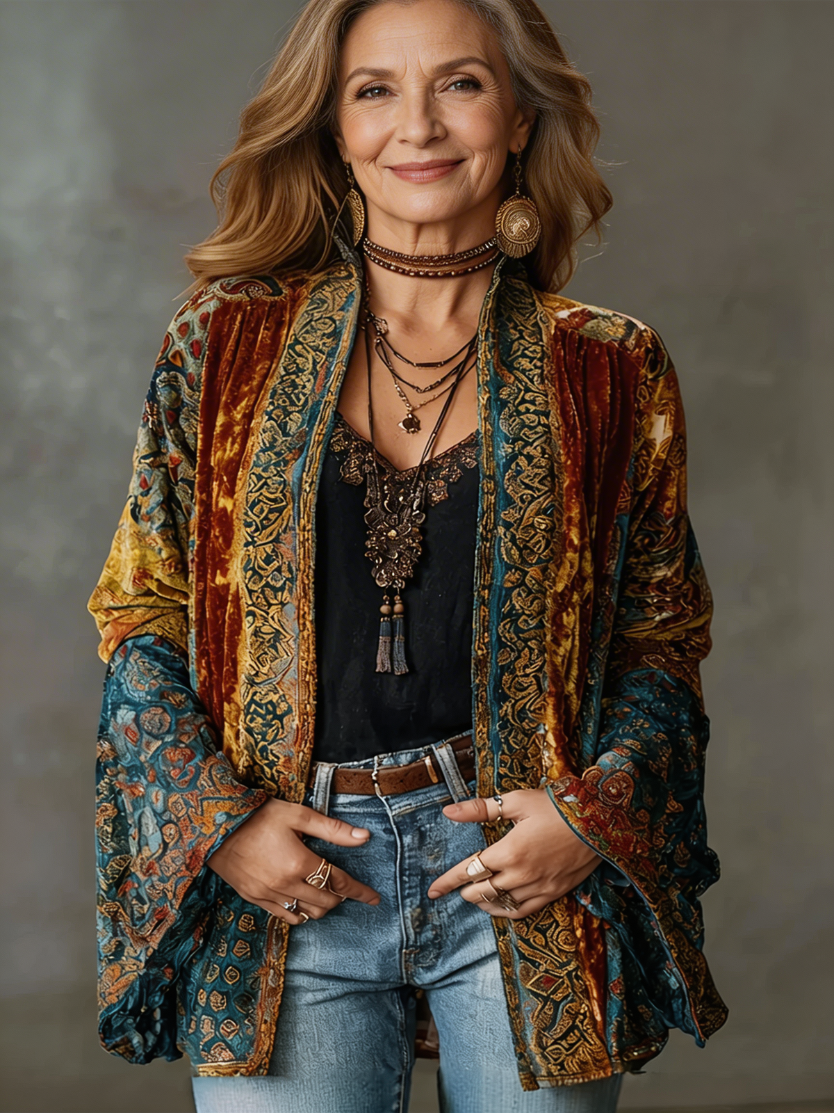 Women's Boho Kimono Jacket - image 1