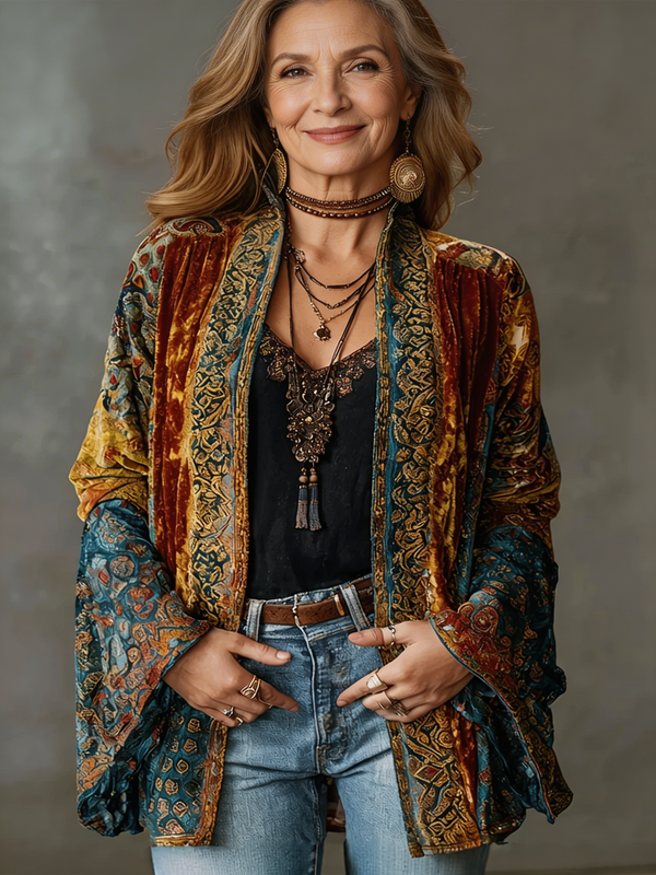 Women's Boho Kimono Jacket - image 1