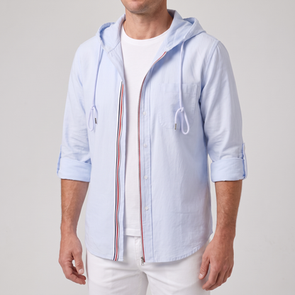 Men's Linen Look Hoodie - image 1