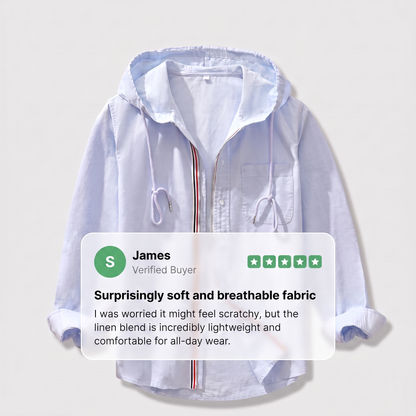 Men's Linen Look Hoodie - image 5