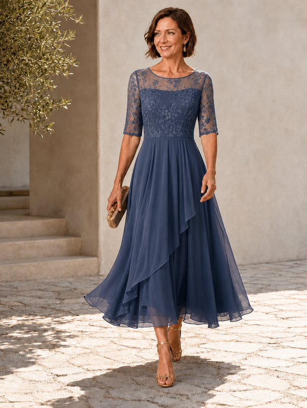 Rosa | Lace Midi Dress